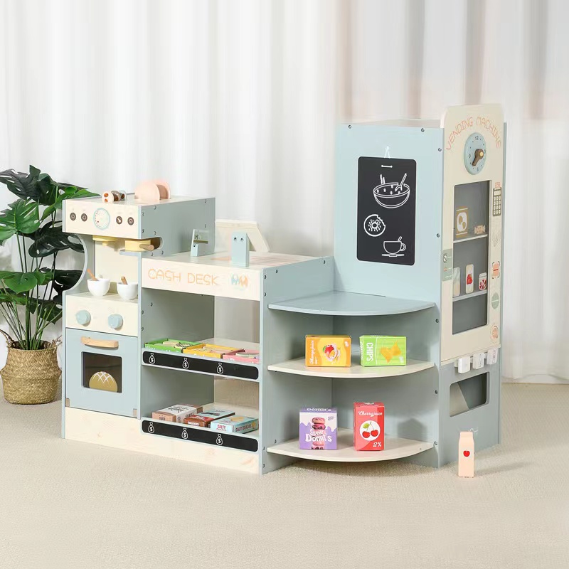 Kids Toys Vending Machine - Set Gioco in Legno per Bambini: