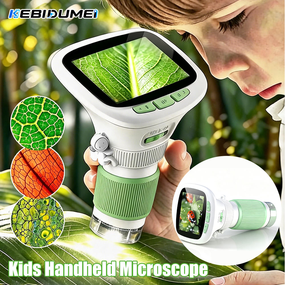 Kids Toys Videos - Microscopio Portatile per Bambini KEBIDUMEI con