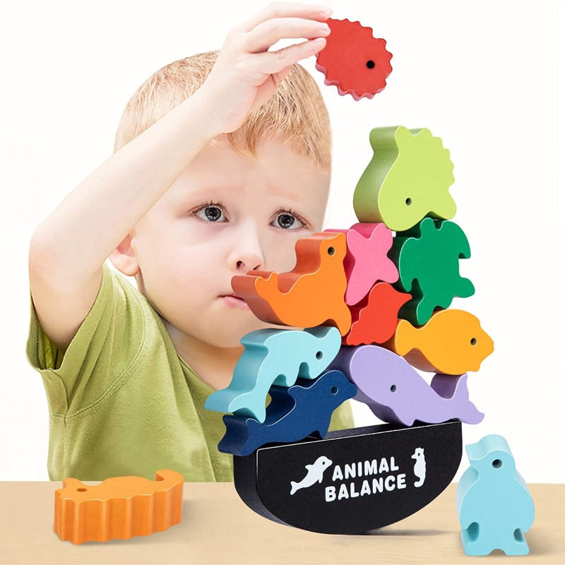 Kids Toys Videos - Nuovi bambini Montessori blocchi di equilibrio
