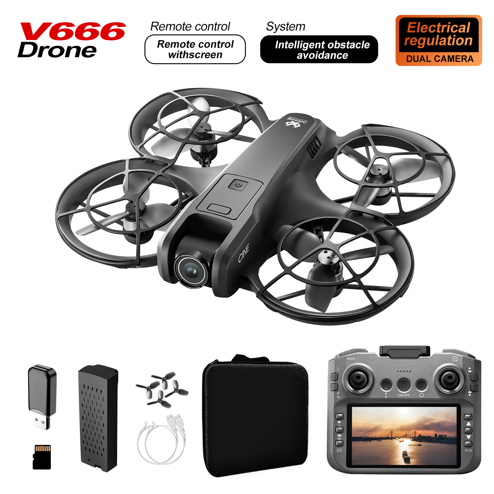 Nuovo Mini Drone V666 4K Profe - Kids Toys Videos recensione e prezzo