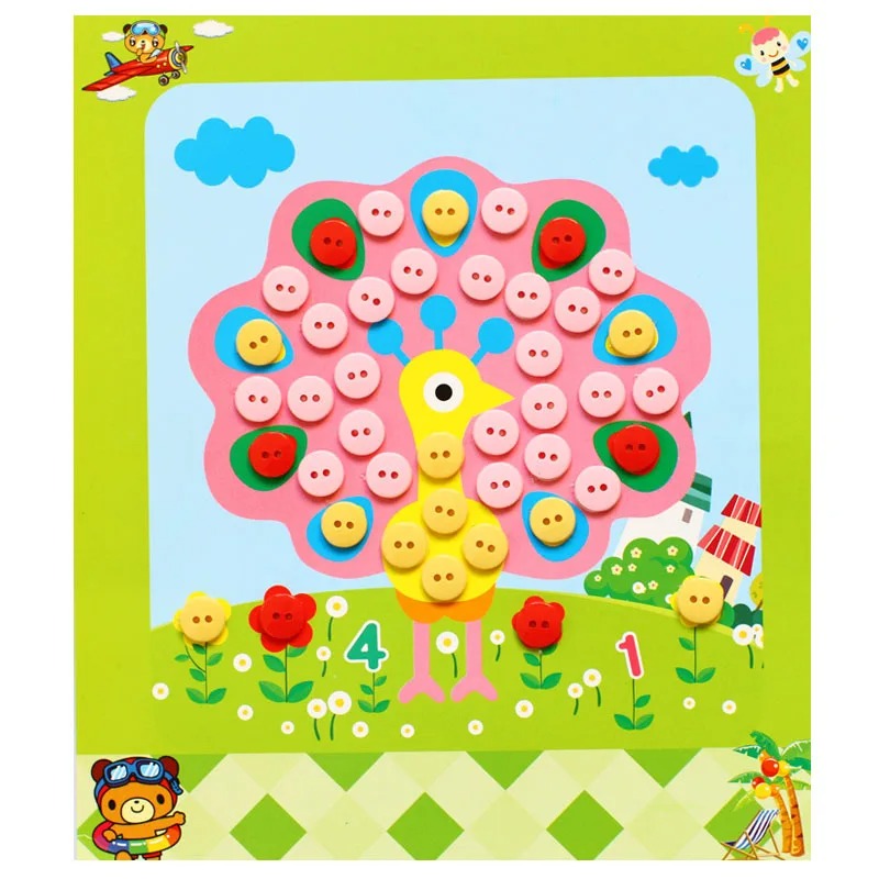 5 pezzi/set adesivi per botton - Kid Toys And Craft recensione e prezzo