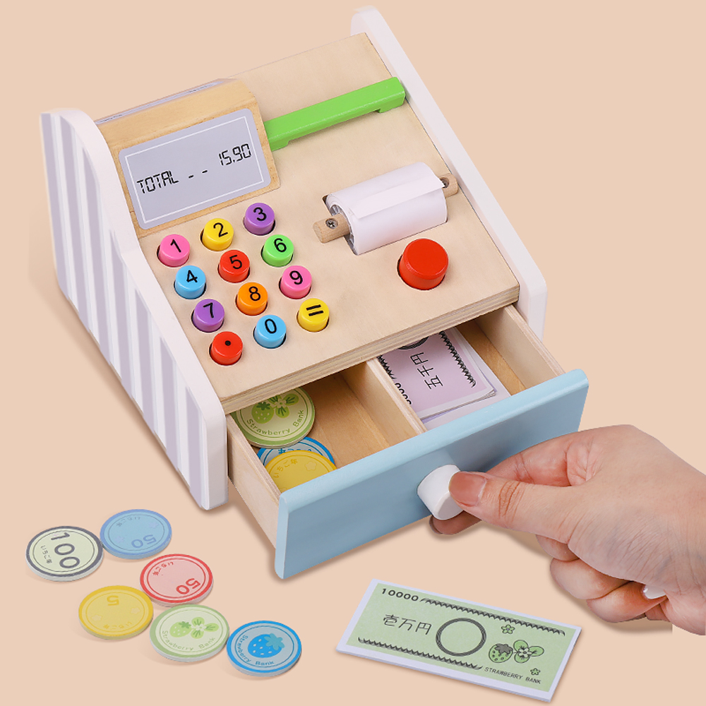 Registratore di cassa in legno - Toy Cash Register recensione e prezzo